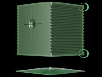 gew&ouml;lbte schalen